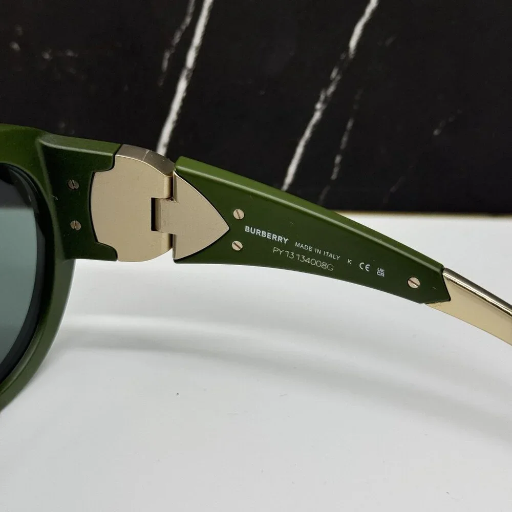 NEW BURBERRY BE4433U 413871 SUNGLASSES GREEN UNISEX BE4433U 4138/71 BURBERRY